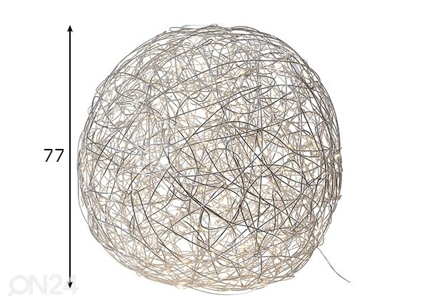 LED valokerä Ø77 cm mitat