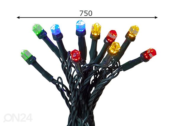 LED valonauha Diamond Star mitat