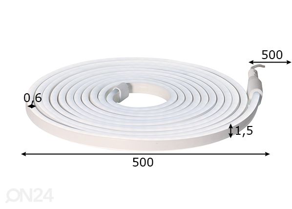 LED -valonauha Flatneonled mitat