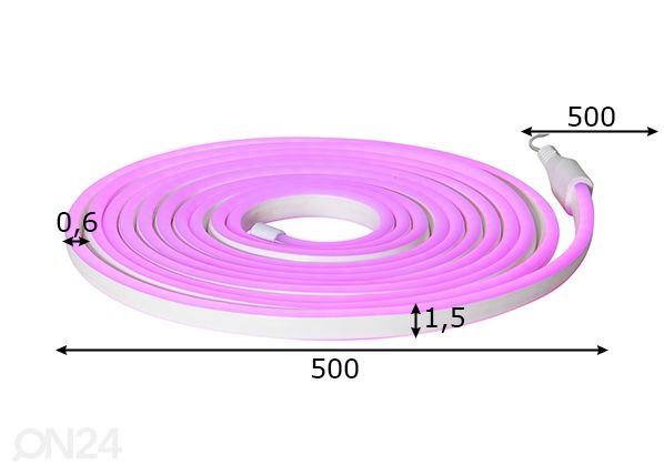 LED -valonauha Flatneonled mitat
