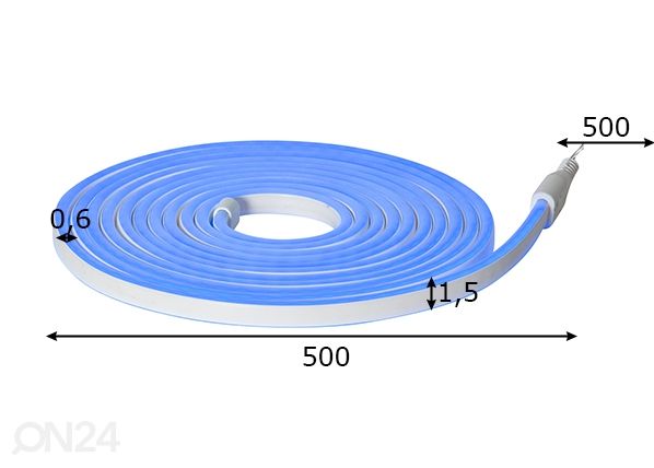 LED -valonauha Flatneonled mitat
