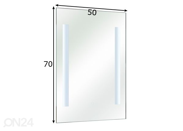 LED valopeili 20 mitat