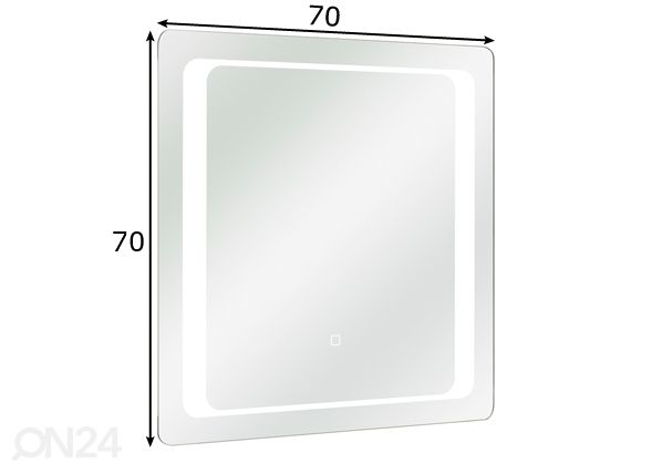 LED-valopeili 21 mitat