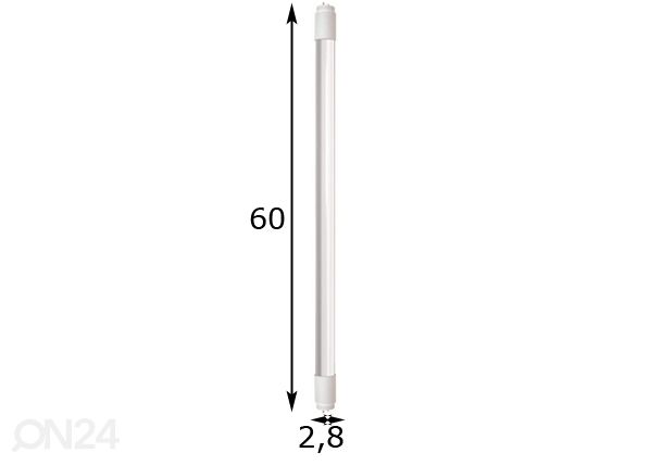 LED-valoputki 60 cm mitat