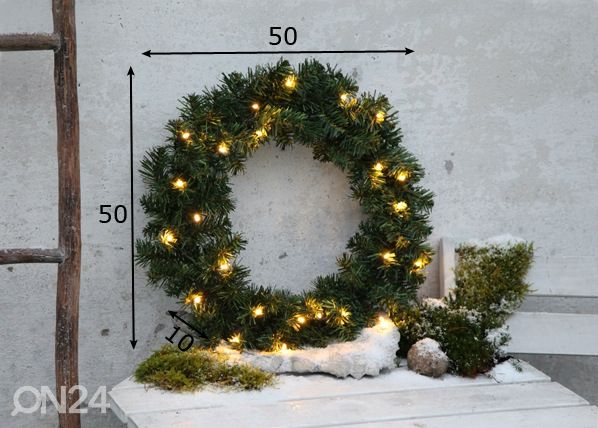 LED valoseppel ALASKA 50 cm mitat