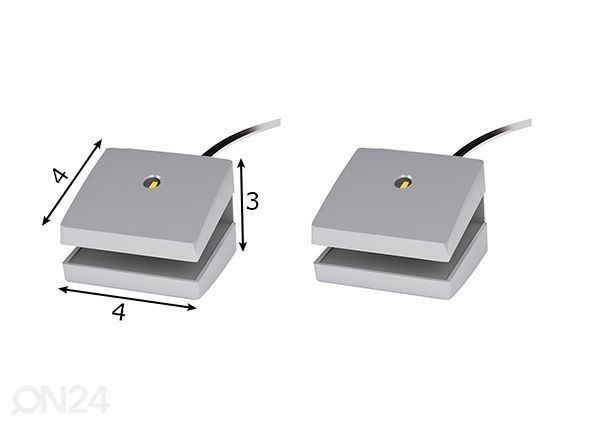 LED-valot 2 kpl mitat
