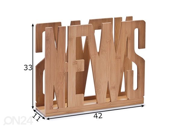 Lehtiteline seinään NEWS mitat