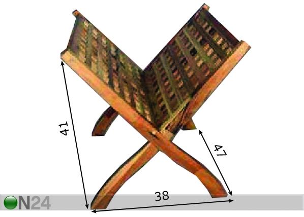 Lehtiteline WALNUT-93 mitat