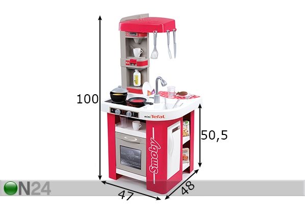 Leikkikeittiö TEFAL mitat