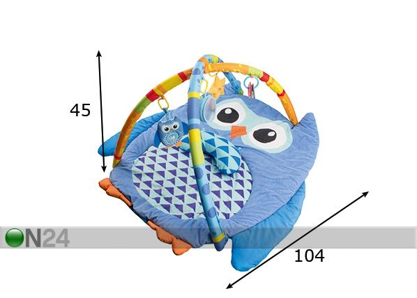 Leikkimatto BIG OWL mitat
