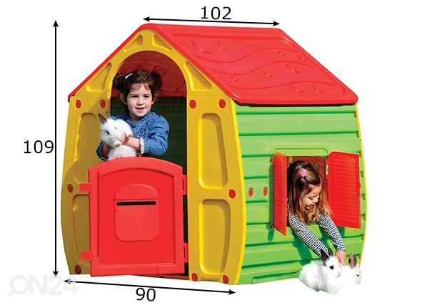 Leikkimökki Buddy Toys mitat