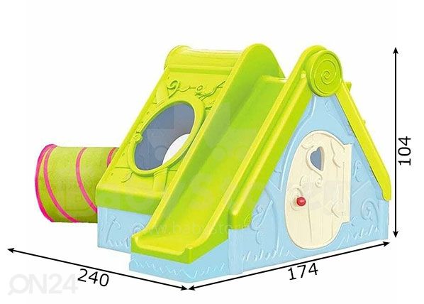 Leikkimökki Keter Funtivity Playhouse mitat