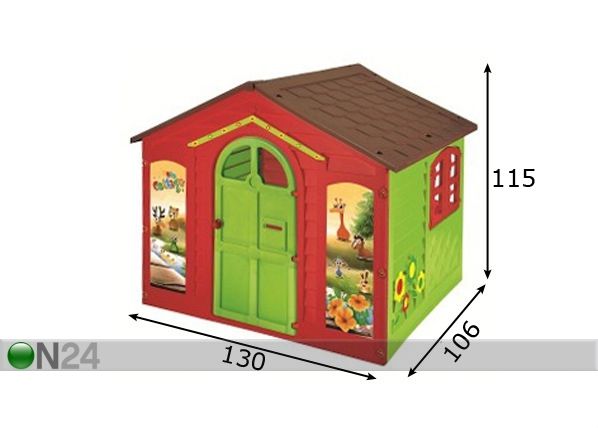 Leikkimökki MIO COTTAGE mitat