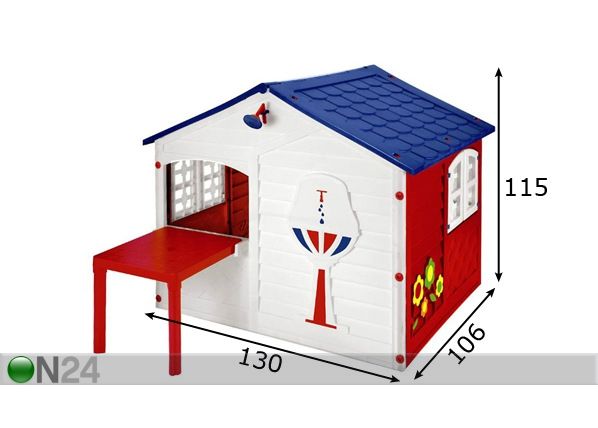 Leikkimökki SWEET HOUSE mitat