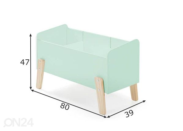 Lelulaatikko Kiddy mitat