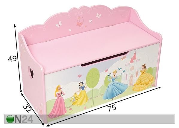 Lelulaatikko PRINSESSA mitat