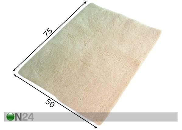 Lemmikkieläimen matto GOLD 75x50 cm mitat