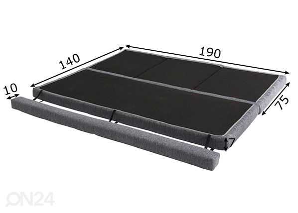 Levon taittopatja 190x75/150 cm mitat