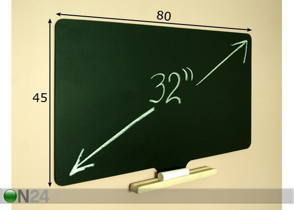 Liitutalu TV 32" magneetilla mitat