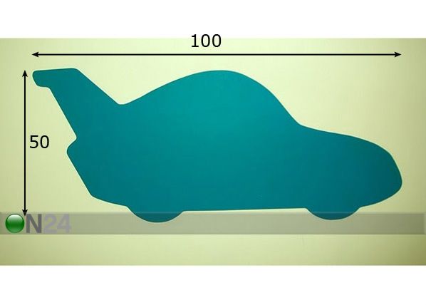 Liitutaulu AUTO magneetilla mitat