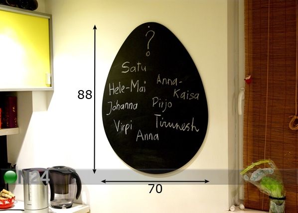 Liitutaulu MUNA magneetilla mitat