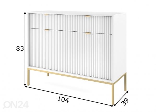 Lipasto 104 cm mitat