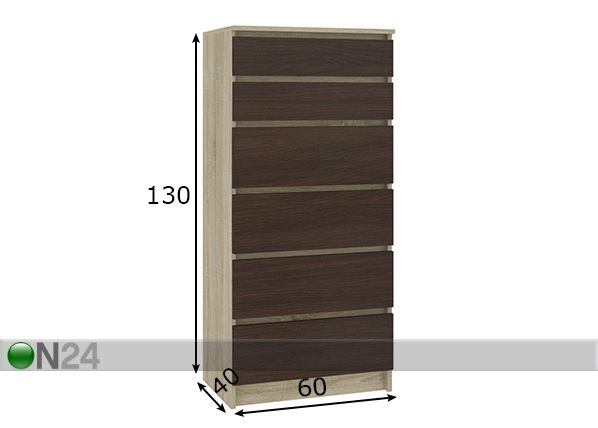 Lipasto 110 cm mitat