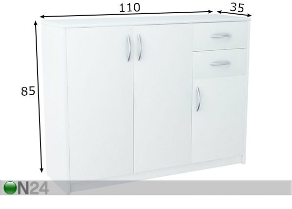 Lipasto 110 cm mitat
