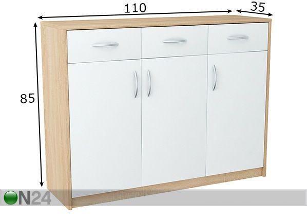 Lipasto 110 cm mitat