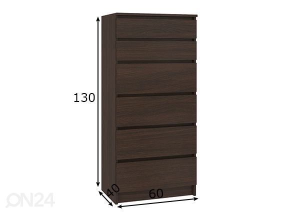 Lipasto 110 cm mitat