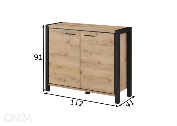 Lipasto 112 cm mitat