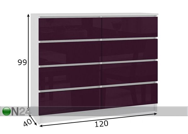 Lipasto 120 cm mitat