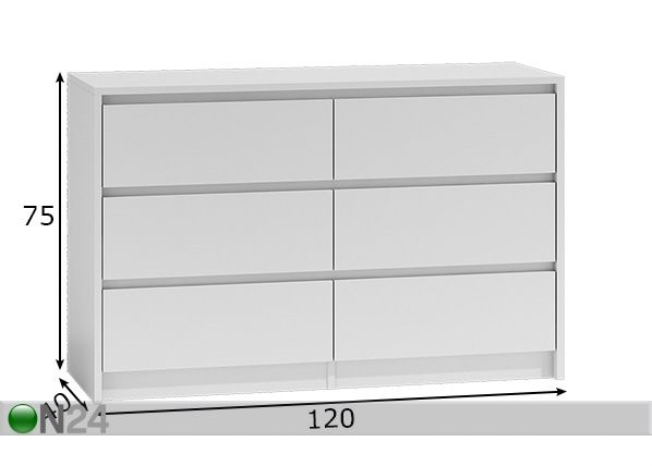Lipasto 120 cm mitat