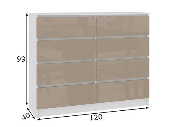 Lipasto 120 cm mitat