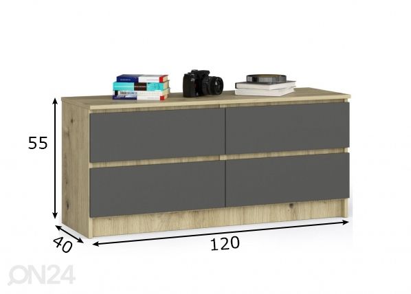 Lipasto 120 cm mitat
