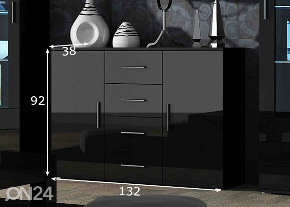 Lipasto 132 cm mitat