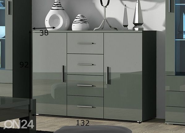 Lipasto 132 cm mitat