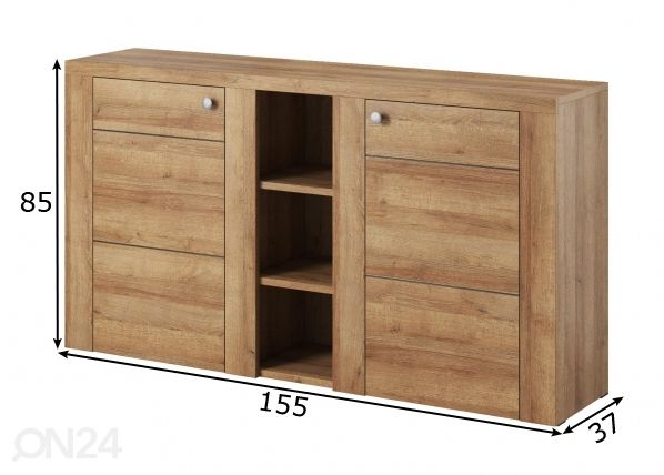 Lipasto 155 cm mitat