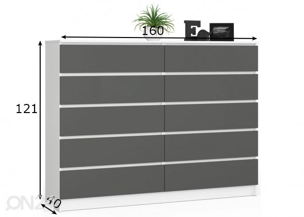 Lipasto 160 cm mitat