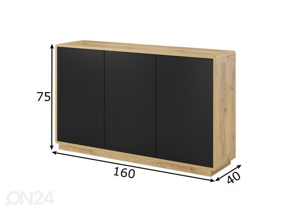 Lipasto 160 cm mitat