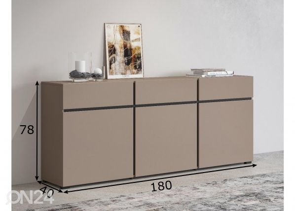 Lipasto 180 cm mitat