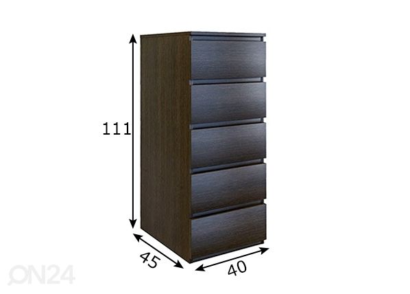 Lipasto 40 cm mitat