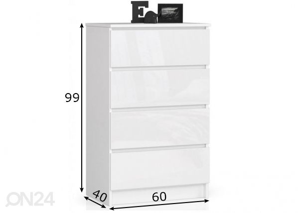 Lipasto 60 cm mitat