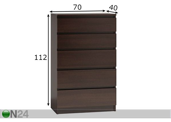 Lipasto 70 cm mitat