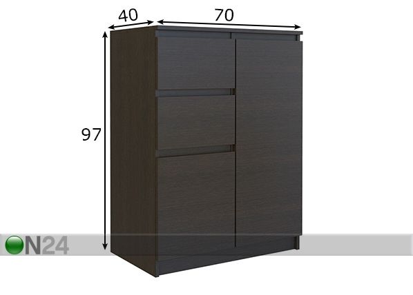 Lipasto 70 cm mitat