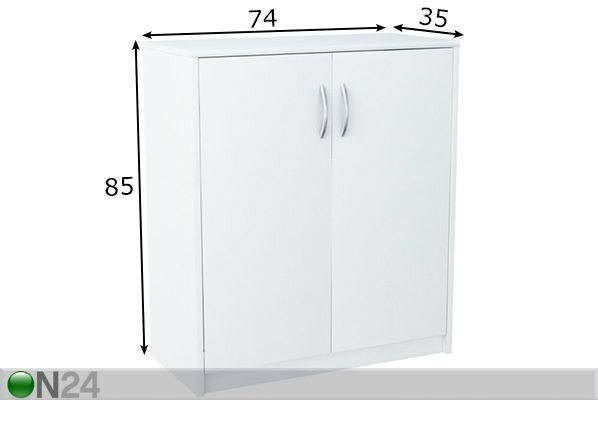 Lipasto 74 cm mitat