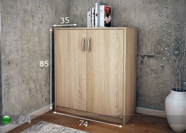 Lipasto 74 cm mitat