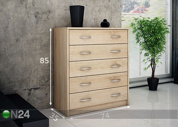 Lipasto 74 cm mitat