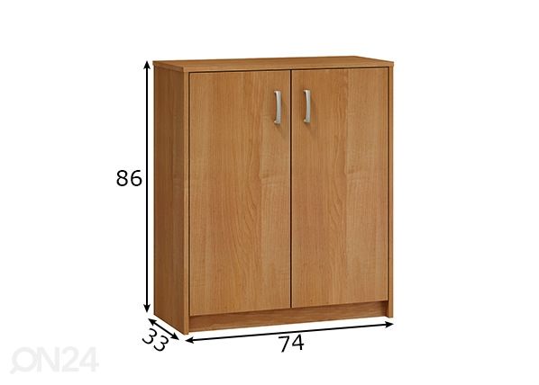 Lipasto 74 cm mitat
