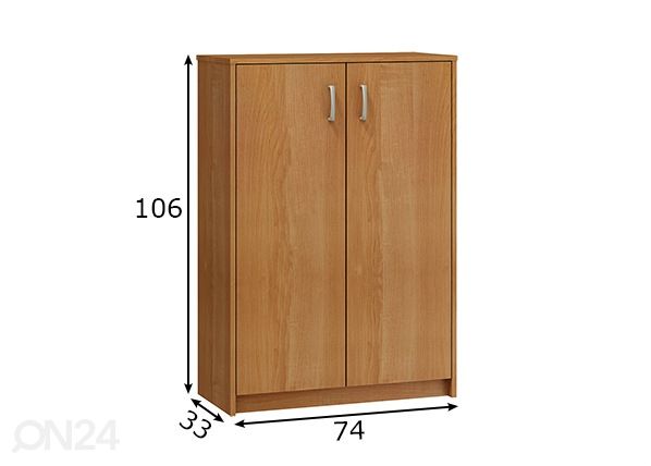 Lipasto 74 cm mitat